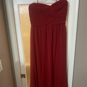 Ralph Lauren gown, red, size 14